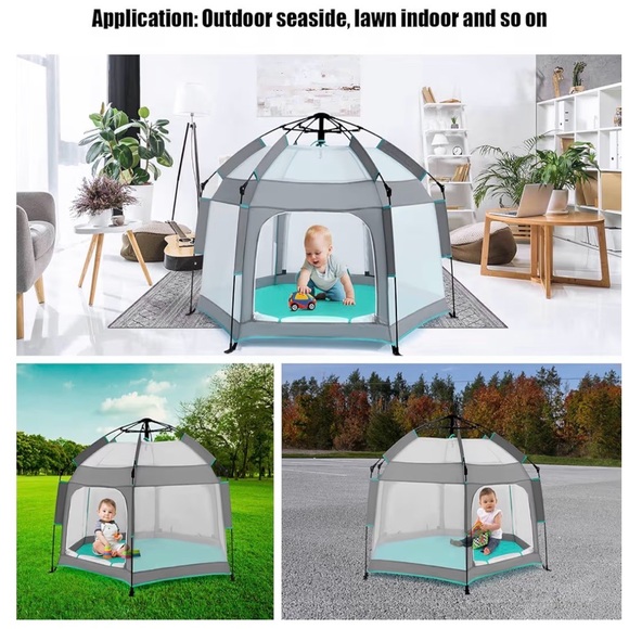 Bend River baby Playpen with Canopy, Portable Baby Beach Tent - Picture 6 of 10